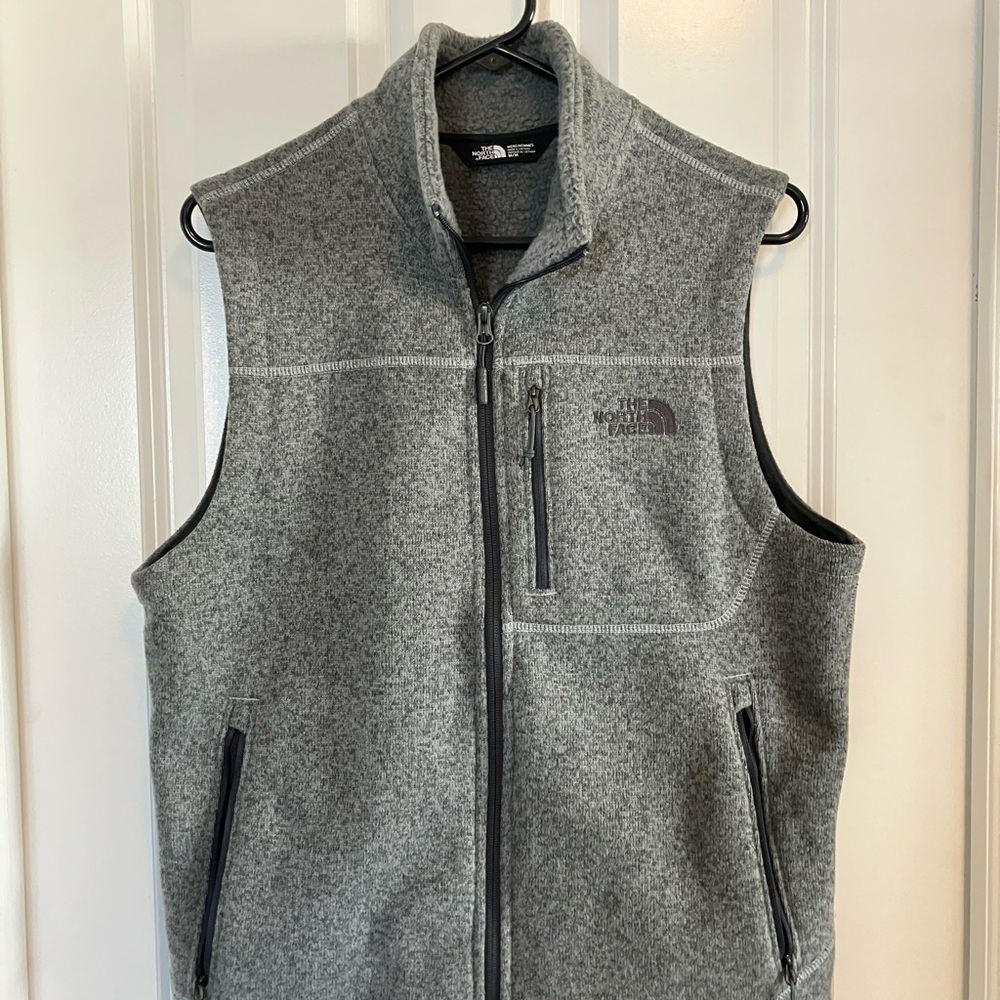 The North Face Men's Grey Fleece Vest